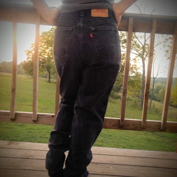 Levi's Denim - Vintage Levi's 521 Black 27 Waist Size 8 Mom Jeans